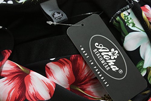 Aloha de Beachwear High Wais Ted Tiki Look Rockabilly Flower Mujer Bikini a2029 multicolor extra-large