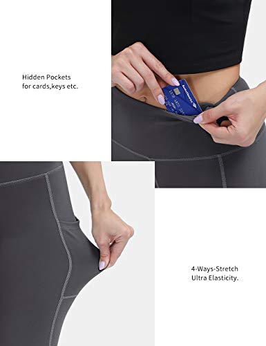 ALONG FIT Leggings Mujer, no transparenta Mallas Deportivas Mujer altas de cintura Bolsillos Para Yoga Gimnasio 2 pack