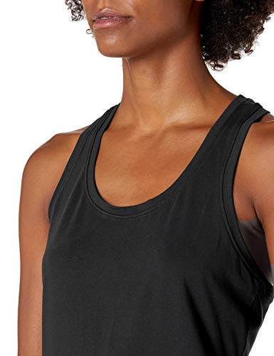 Amazon Essentials 2-Pack Tech Stretch Racerback Tank Top Denim-Outerwear-Vests, Camuflaje Negro/Gris, S, Pack de 2