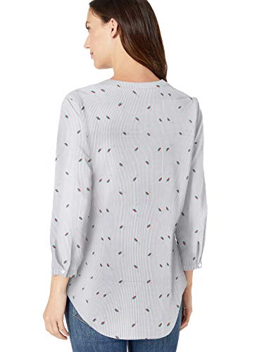 Amazon Essentials - Camisa de manga larga de algodón para mujer, rojo, (Red Watermelon), US M (EU M - L)
