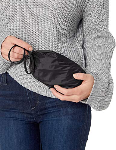 Amazon Essentials - Chaqueta acolchada para mujer, plegable, ligera y resistente al agua, Negro (black), US L (EU L-XL)