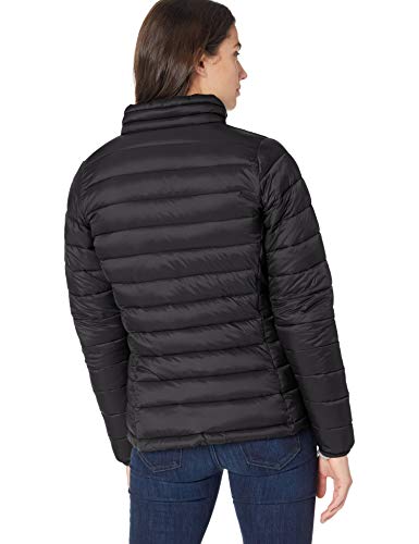 Amazon Essentials - Chaqueta acolchada para mujer, plegable, ligera y resistente al agua, Negro (black), US L (EU L-XL)