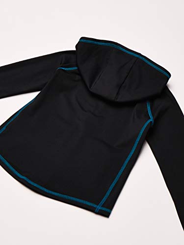 Amazon Essentials - Chaqueta deportiva con cremallera completa para niña, Negro, US XS (EU 104-110 CM)