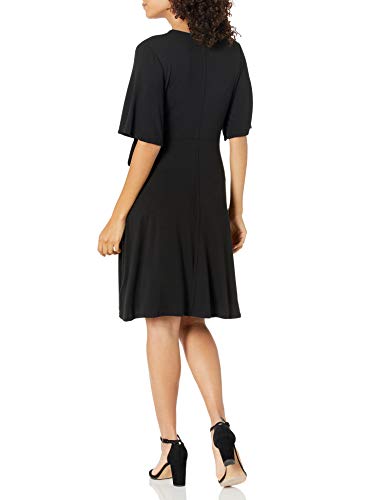 Amazon Essentials Kimono Vestido Envolvente de Manga Dresses, Negro, 50-52