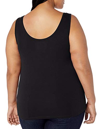 Amazon Essentials Plus Size Tank Fashion-t-Shirts, Negro, 2X