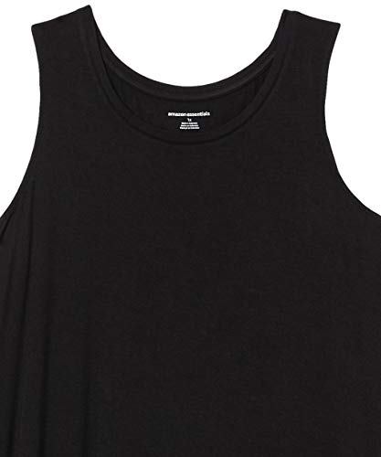 Amazon Essentials Vestido con Vuelo, de Talla Dresses, Negro, 5XL Grande