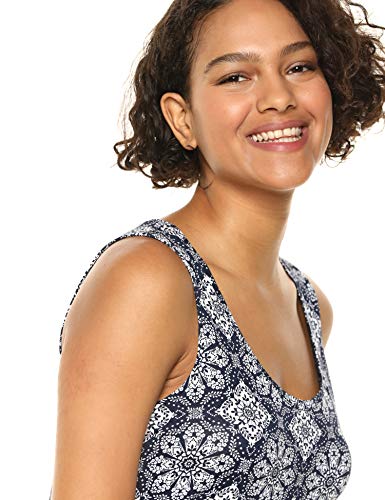 Amazon Essentials - Vestido maxi sin mangas para mujer, Large Tile Navy, US XS (EU XS - S)