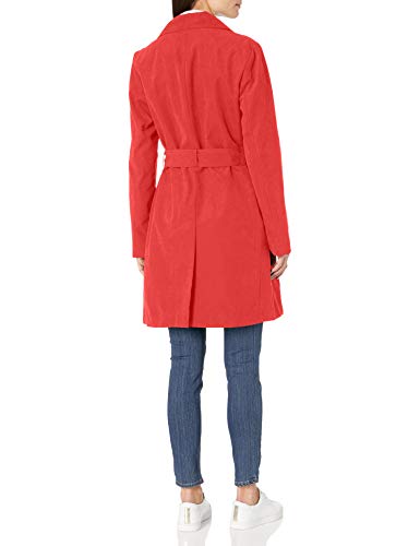 Amazon Essentials Water-Resistant Trench Coat Trenchcoats, Rojo, US S (EU S - M)