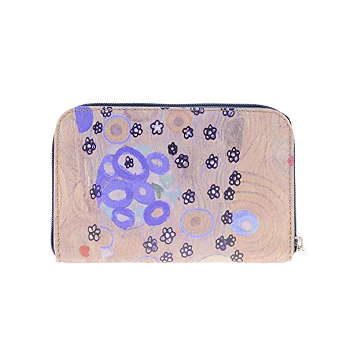 Amichi Monedero Colección Klimt en Lona y Piel Talla: U Color: AZUL