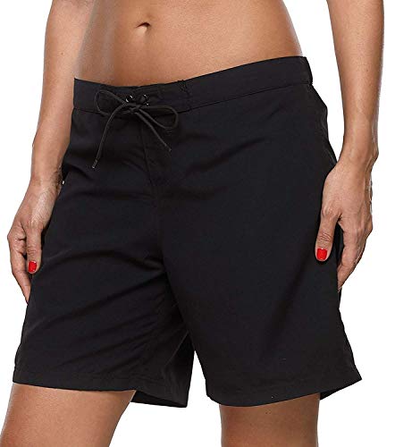 Anwell - Bañador para mujer con cinturilla para deportes acuáticos Negro 38