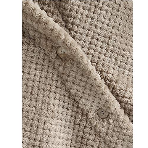 Aotoer Otoño Invierno Manga Larga Sudaderas Sudadera para Mujeres Niñas Reversible Fleece Suéter Plus Tamaño Suelto Blusa Sudadera con Bolsillo