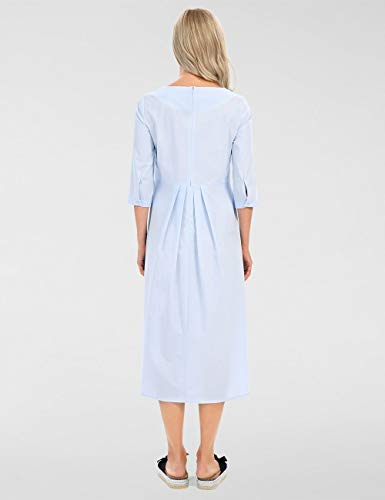 APART Fashion Kleid Vestido, Azul Claro, Talla única para Mujer