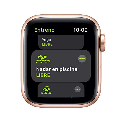 Apple Watch SE (GPS, 40 mm) Caja de Aluminio en Oro - Correa Deportiva Rosa Arena