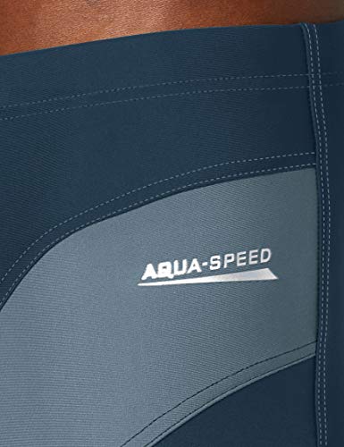 Aqua-Speed 5908217624154 Sasha - Bañador para Hombre (Talla XXL), Color Gris y Rojo