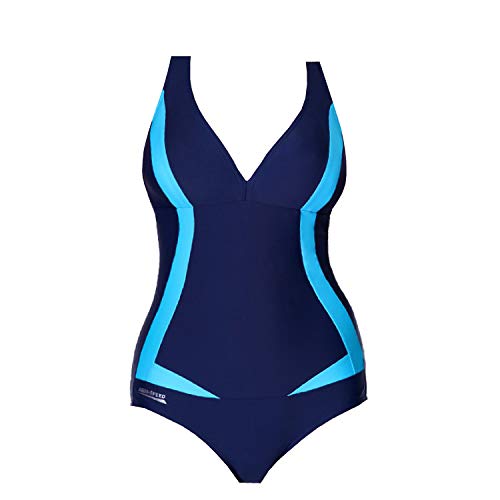 Aqua Speed Greta Bañador Mujer (3 Colores Disponibles Tallas 36-48), Color:Farbe 04 / Navy - Azul, Tamaño:44
