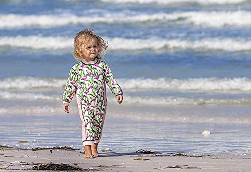 Aquajoy Warmsy – Traje de Baño de Neopreno para Niños con Protección Solar | Bañador Térmico Infantil Entero para Bebé, Niñas, Niños, anti UV, SPF | Diseño con Manga Larga, y 2 Estampados Reversibles