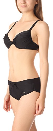 aQuarilla Bikini Conjunto Tops y Bragas Bañadores Mujer AQ196 (Negro, EU 38 (ES 40))