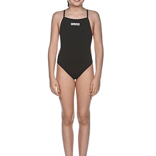 Arena 000002A264 Bañador, Niños, Negro/Blanco, 12/13