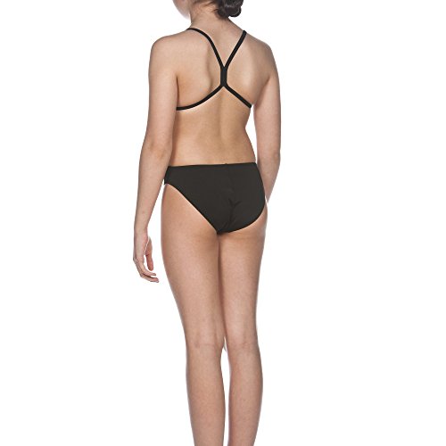 Arena 000002A264 Bañador, Niños, Negro/Blanco, 12/13