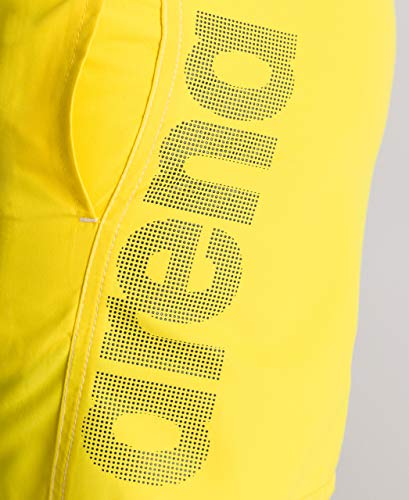 ARENA B Fundamentals Logo Boxer pantalón Corto de Playa Niño, Niños, 000662_350_12-13, Amarillo (Yellow), 12-13 años