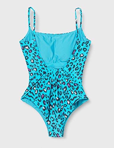 ARENA Bañador 1P Allover Squared Neck One Traje De Baño, Mujer, Mint, 46