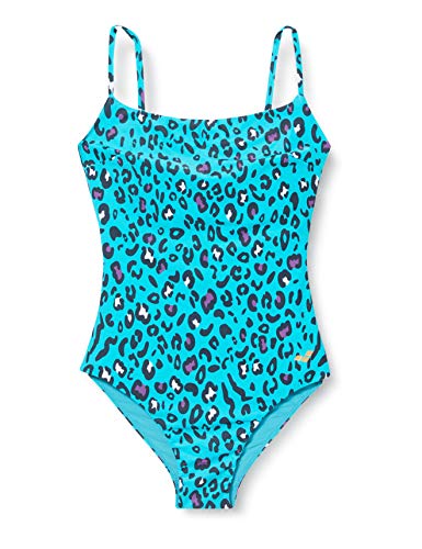 ARENA Bañador 1P Allover Squared Neck One Traje De Baño, Mujer, Mint, 46