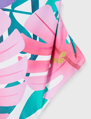 ARENA Bañador 1P Allover Squared Neck One Traje De Baño, Mujer, Pink flambé, 44