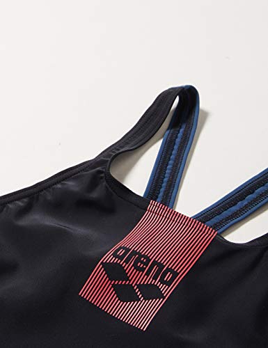 ARENA Bañador 1P Basics Swim Pro Back One Piece Black Sport, Mujer, Black/Shark, 44
