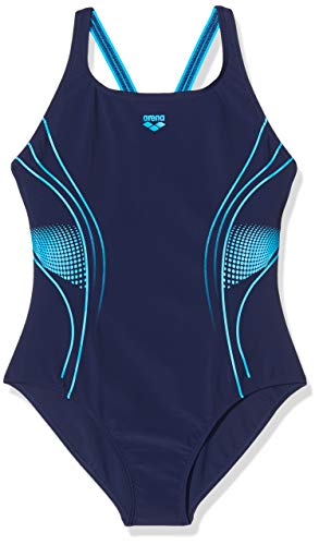 ARENA Bañador 1P Fairness Swim Pro Back Traje De Baño, Mujer, Navy/Turquoise, 40