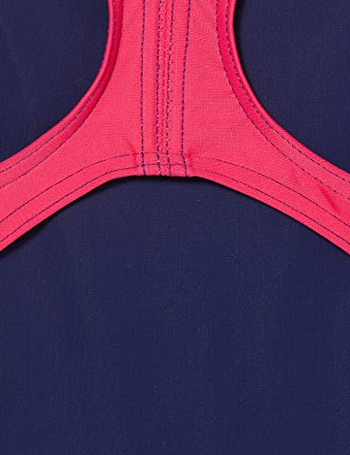 ARENA Bañador 1P Stampswim Pro Traje De Baño, Mujer, Navy/Freak Rose, 44