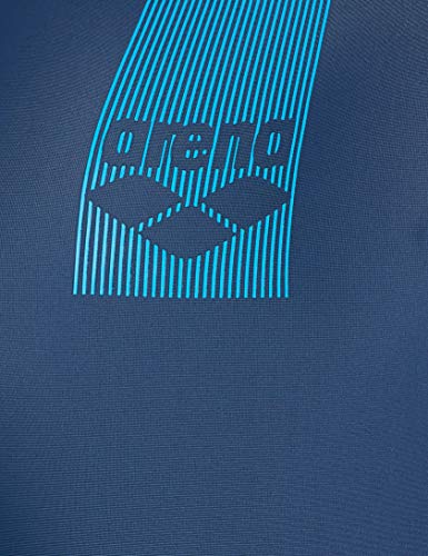 ARENA Bañador Deportivo para Mujer, Mujer, Traje de baño de una Sola Pieza, 002266, Shark-Turquoise, Medium