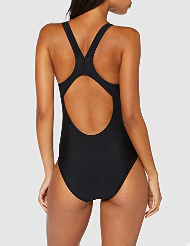 ARENA Bañador Deportivo para Mujer Straightline, Mujer, Traje de baño de una Sola Pieza, 002566, Negro, Rojo y Blanco, 42