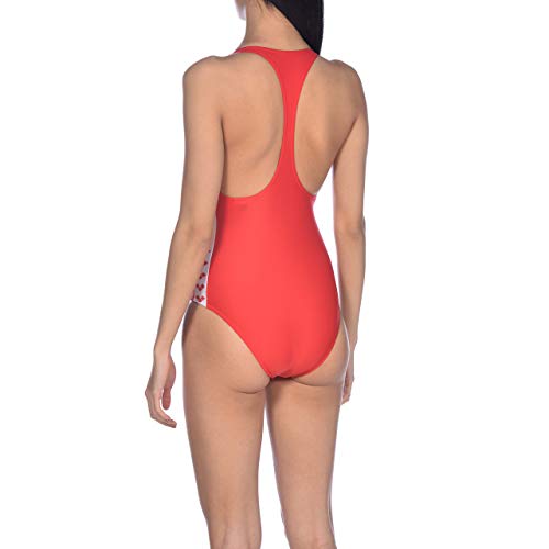 ARENA Bañador Deportivo para Mujer Team Fit, Mujer, Traje de baño de una Sola Pieza, 001610, Rojo, 42