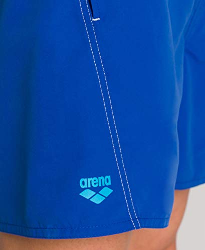 ARENA Bañador Fundamentals Logo Boxer, Hombre, Royal/Turquoise, M