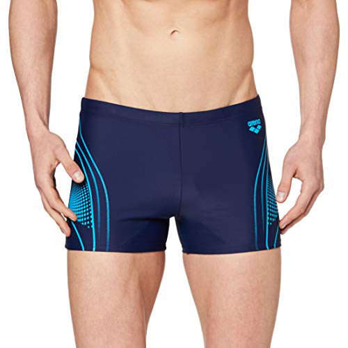 ARENA Bañador Minishort Fairness Short Bañador, Hombre, Navy/Turquoise, 95