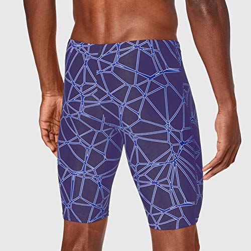 ARENA Bañador para Hombre Carbonics Jammer, Hombre, Bañadores Ajustados para Hombre, 002268, Azul Marino y neón, 6