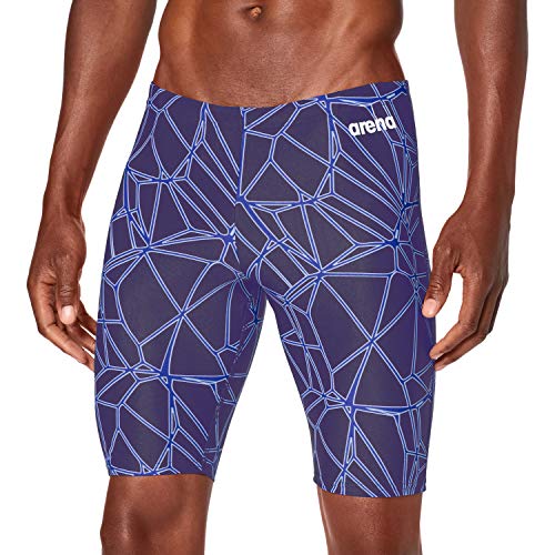 ARENA Bañador para Hombre Carbonics Jammer, Hombre, Bañadores Ajustados para Hombre, 002268, Azul Marino y neón, 6