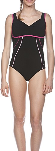 ARENA Bañador para Mujer Body Lift Mary C de Cup Negro Black/Fresia Rose/White Talla:46 [DE 44]