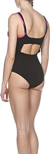 ARENA Bañador para Mujer Body Lift Mary C de Cup Negro Black/Fresia Rose/White Talla:46 [DE 44]