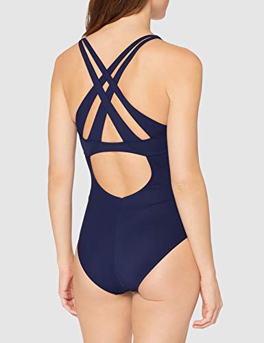 ARENA Bañador para Mujer Bodylift Maia C-Cup, Mujer, Traje de baño de una Sola Pieza, 001937, Blau (Navy-Bright Blue), 38