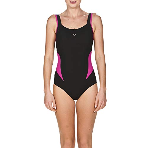 ARENA Bañador para Mujer Makimurax Negro (Black-Rose Violet). 40