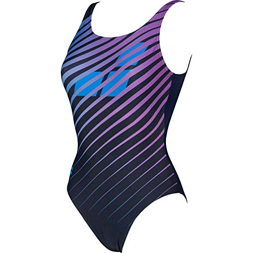 ARENA Bañador para Mujer Sport Flicker, Mujer, Traje de baño de una Sola Pieza, 002264, Azul Marino Multicolor, 46