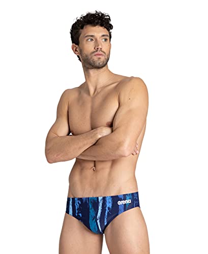 ARENA Bañador Slip Hombre Team Painted Stripes