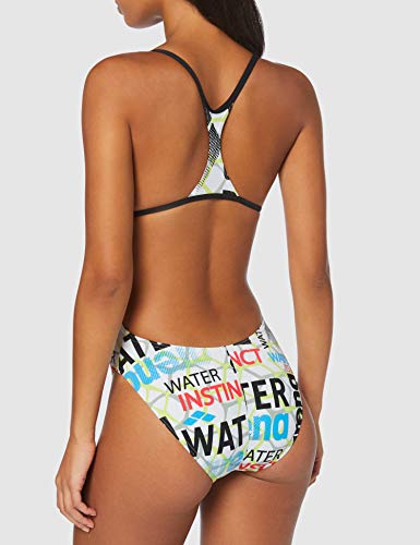 Arena Evolution, Bañador de entrenamiento para Mujer, Blanco (White-Black 05), 42