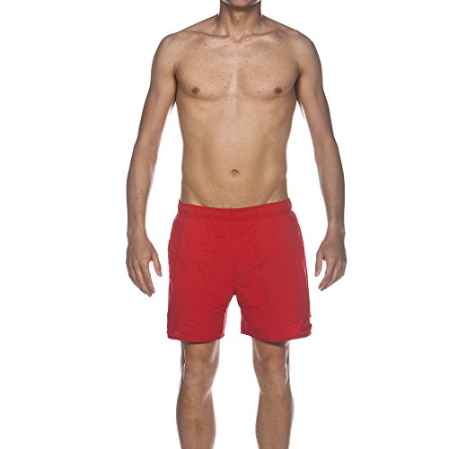 Arena Fundamentals, Bañador Boxer, Hombre, Rojo (Red / White), Xl