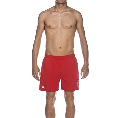 Arena Fundamentals Logo Bañador, Hombre, Rojo/Blanco, L