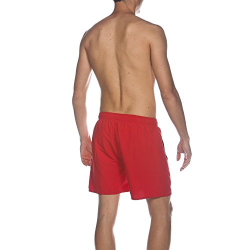 Arena Fundamentals Logo Bañador, Hombre, Rojo/Blanco, L
