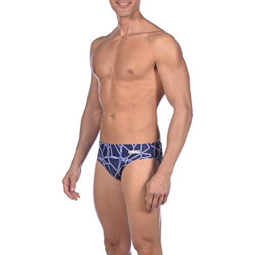 Arena M Brief Bañador Slip Hombre Carbonics Pro, Navy-Neon Blue, 80