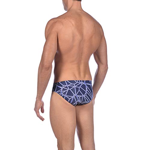 Arena M Brief Bañador Slip Hombre Carbonics Pro, Navy-Neon Blue, 80