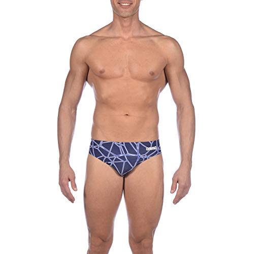 Arena M Brief Bañador Slip Hombre Carbonics Pro, Navy-Neon Blue, 80